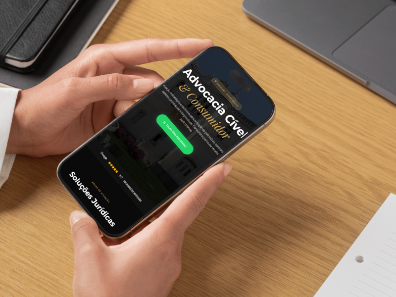 Mockup Landing Page de Conversão
